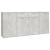 Servantă, gri beton, 160x36x75 cm, lemn prelucrat GartenMobel Dekor