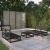 Set mobilier de grădină, 5 piese, negru, lemn masiv de pin GartenMobel Dekor