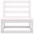 Set mobilier de grădină, 4 piese, alb, lemn masiv de pin GartenMobel Dekor