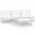 Set mobilier de grădină, 4 piese, alb, lemn masiv de pin GartenMobel Dekor