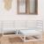 Set mobilier de grădină, 4 piese, alb, lemn masiv de pin GartenMobel Dekor