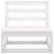 Set mobilier de grădină, 4 piese, alb, lemn masiv de pin GartenMobel Dekor