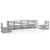 Set mobilier de grădină, 6 piese, gri, lemn masiv de pin GartenMobel Dekor