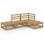 Set mobilier de grădină, 4 piese, maro miere, lemn masiv de pin GartenMobel Dekor
