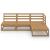 Set mobilier de grădină, 4 piese, maro miere, lemn masiv de pin GartenMobel Dekor