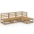Set mobilier de grădină, 4 piese, maro miere, lemn masiv de pin GartenMobel Dekor