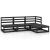 Set mobilier de grădină, 4 piese, negru, lemn masiv de pin GartenMobel Dekor