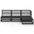 Set mobilier de grădină, 4 piese, negru, lemn masiv de pin GartenMobel Dekor