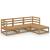 Set mobilier de grădină, 4 piese, maro miere, lemn masiv de pin GartenMobel Dekor