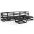 Set mobilier de grădină, 6 piese, negru, lemn masiv de pin GartenMobel Dekor