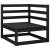 Set mobilier de grădină, 6 piese, negru, lemn masiv de pin GartenMobel Dekor