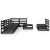 Set mobilier de grădină, 9 piese, negru, lemn masiv de pin GartenMobel Dekor