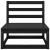 Set mobilier de grădină, 8 piese, negru, lemn masiv de pin GartenMobel Dekor