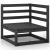 Set mobilier de grădină, 8 piese, negru, lemn masiv de pin GartenMobel Dekor