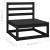 Set mobilier de grădină, 8 piese, negru, lemn masiv de pin GartenMobel Dekor