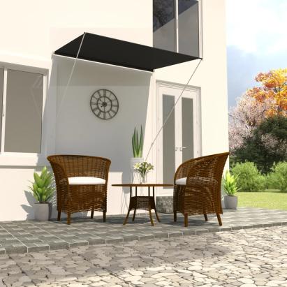 Copertină retractabilă, antracit, 150 x 150 cm GartenMobel Dekor