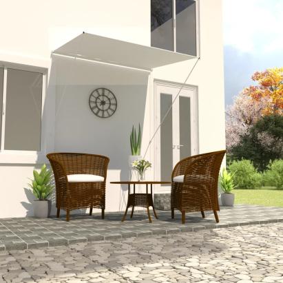 Copertină retractabilă, crem, 150 x 150 cm GartenMobel Dekor