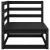 Set mobilier relaxare de grădină 10 piese negru lemn masiv pin GartenMobel Dekor