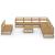 Set mobilier de grădină, 10 piese, maro miere, lemn masiv pin GartenMobel Dekor