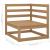 Set mobilier de grădină, 11 piese, maro miere, lemn masiv pin GartenMobel Dekor