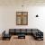 Set mobilier de grădină, 11 piese, negru, lemn masiv de pin GartenMobel Dekor