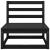 Set mobilier de grădină, 11 piese, negru, lemn masiv de pin GartenMobel Dekor