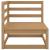 Set mobilier de grădină, 11 piese, maro miere, lemn masiv pin GartenMobel Dekor