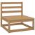 Set mobilier de grădină, 11 piese, maro miere, lemn masiv pin GartenMobel Dekor