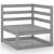 Set mobilier de grădină, 10 piese, gri, lemn masiv de pin GartenMobel Dekor