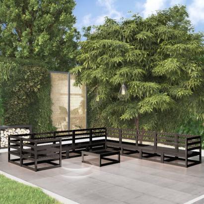 Set mobilier de grădină, 11 piese, lemn masiv de pin GartenMobel Dekor