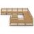 Set mobilier de grădină, 12 piese, lemn masiv de pin GartenMobel Dekor