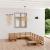 Set mobilier de grădină, 10 piese, lemn masiv de pin GartenMobel Dekor