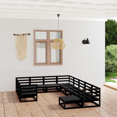 Set mobilier de grădină, 11 piese, lemn masiv de pin GartenMobel Dekor