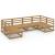 Set mobilier de grădină, 6 piese, lemn masiv de pin GartenMobel Dekor