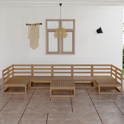 Set mobilier de grădină, 8 piese, lemn masiv de pin GartenMobel Dekor