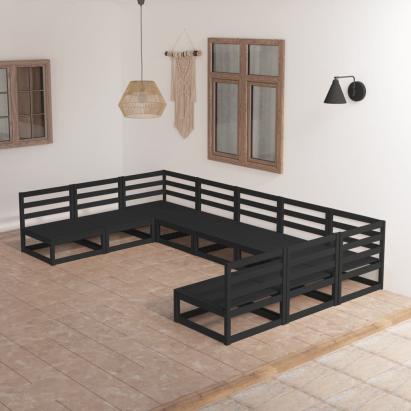 Set mobilier de grădină, 9 piese, lemn masiv de pin GartenMobel Dekor