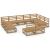 Set mobilier de grădină, 11 piese, lemn masiv de pin GartenMobel Dekor