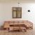 Set mobilier de grădină, 11 piese, lemn masiv de pin GartenMobel Dekor