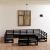 Set mobilier de grădină, 11 piese, lemn masiv de pin GartenMobel Dekor