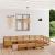 Set mobilier de grădină, 13 piese, lemn masiv de pin GartenMobel Dekor