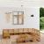 Set mobilier de grădină, 14 piese, lemn masiv de pin GartenMobel Dekor