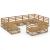 Set mobilier de grădină, 11 piese, lemn masiv de pin GartenMobel Dekor