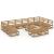 Set mobilier de grădină, 13 piese, lemn masiv de pin GartenMobel Dekor