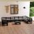 Set mobilier de grădină, 11 piese, lemn masiv de pin GartenMobel Dekor