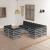 Set mobilier de grădină cu perne, 8 piese, lemn masiv de pin GartenMobel Dekor