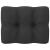 Set mobilier grădină cu perne, 10 piese, negru, lemn masiv pin GartenMobel Dekor