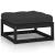 Set mobilier grădină cu perne, 10 piese, negru, lemn masiv pin GartenMobel Dekor