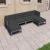 Set mobilier grădină cu perne, 6 piese, gri, lemn masiv de pin GartenMobel Dekor