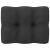 Set mobilier grădină cu perne, 7 piese, negru, lemn masiv pin GartenMobel Dekor