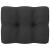 Set mobilier grădină cu perne, 6 piese, negru, lemn masiv pin GartenMobel Dekor